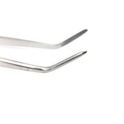 Surgical-Grade Stainless Steel 6" Angled Fine Tip Tweezers - Sweet Leaf Nursery