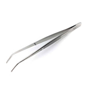 Surgical-Grade Stainless Steel 6" Angled Fine Tip Tweezers - Sweet Leaf Nursery