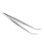 Surgical-Grade Stainless Steel 6" Angled Fine Tip Tweezers - Sweet Leaf Nursery