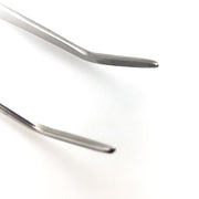 Surgical-Grade Stainless Steel 6" Angled Fine Tip Tweezers - Sweet Leaf Nursery